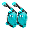 Greatever Adults G2 Full Face Snorkel Mask with Latest Dry Top System 2 Pcs - Cyan & Green