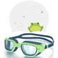 Greatever Kids Swimming Goggles Cap Set for Kids 6-14, Anti-Fog & Anti-UV