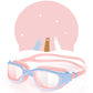 Greatever Kids Swimming Goggles Cap Set for Kids 6-14, Anti-Fog & Anti-UV