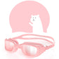 Greatever Kids Swimming Goggles Cap Set for Kids 6-14, Anti-Fog & Anti-UV