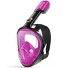 Greatever G1 Full Face Anti Fog & Anti Leak Snorkel Mask - Black Purple