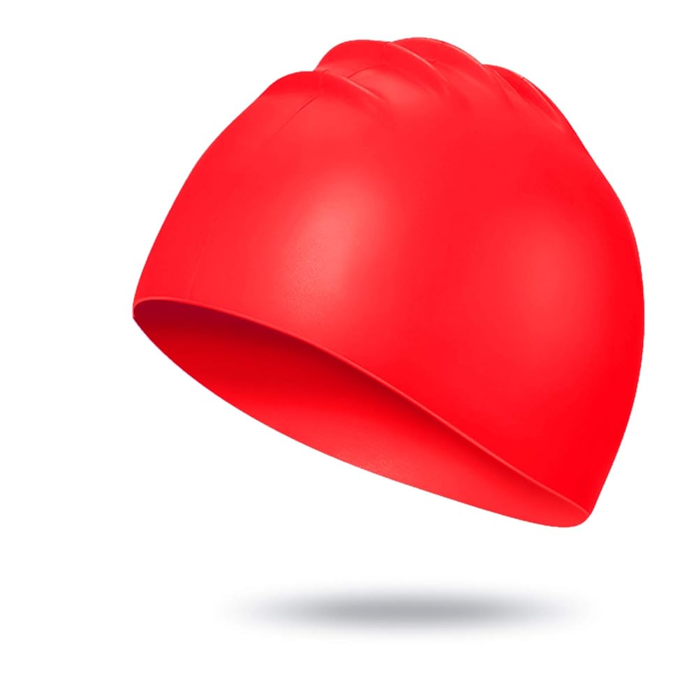swimming cap red color