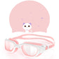 Greatever Kids Swimming Goggles Cap Set for Kids 6-14, Anti-Fog & Anti-UV