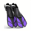 Greatever Adults Snorkel Fins | Adjustable Buckles Open Heel Swim Flippers - Purple