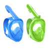 Greatever Kids Snorkel Mask Full Face 2 Pcs - Blue & Green