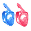 Greatever Kids Snorkel Mask Full Face 2 Pcs - Blue & Pink