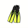 Palmes de plongée Greatever pour adultes, antidérapantes et résistantes à la déformation, équipement de plongée professionnel avec sac en filet portable - Jaune