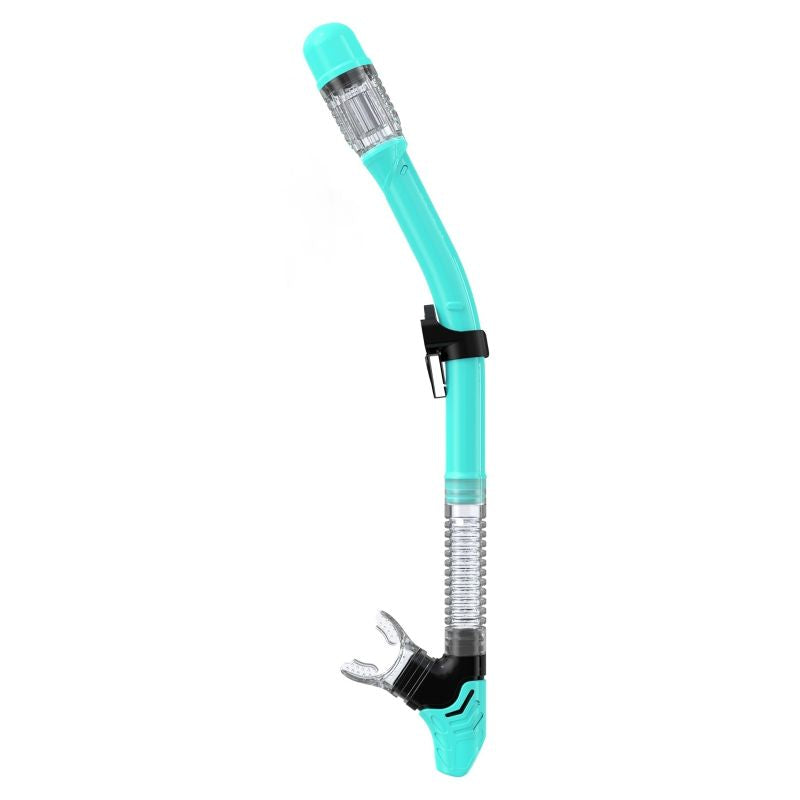 Greatever dry top snorkel design prevents water from entering the snorkel while swimming