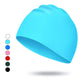 Adult silicone swimming cap green