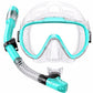 Adult snorkeling gear combo with anti-fog mask and dry snorkel