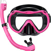 Greatever Snorkel Mask Snorkeling Gear for Adults Men and Women - Red-Black