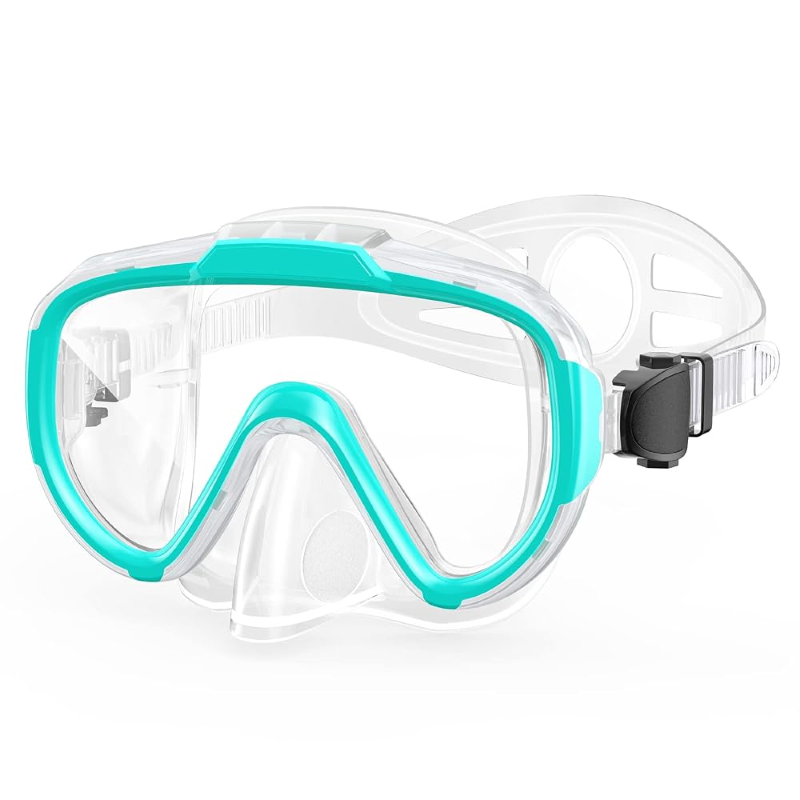 Greatever anti-fog snorkeling mask green