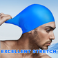 Waterproof silicone swimming cap