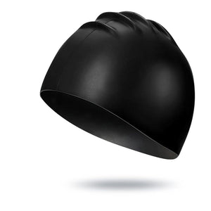 Greatever silicone swimming cap black