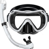 Greatever Snorkel Mask Snorkeling Gear for Adults Men and Women - White-Black