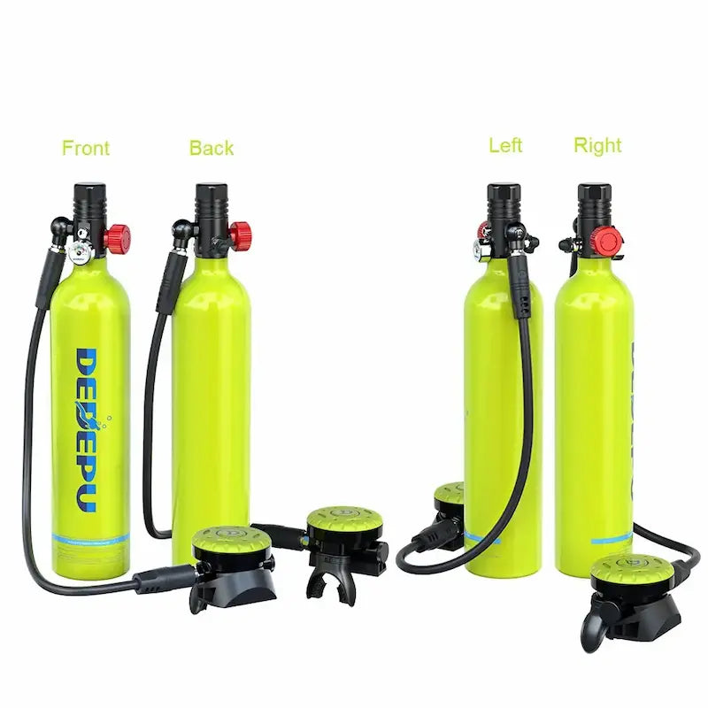 Lung Tank Diving Mini Underwater Cylinder Scuba Diving Oxygen Tank 1l  Cylinder Underwater Breather With Breathing Valve C Set - Flow Meters -  AliExpress