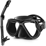 Greatever Black Clasic Exploration Dry Snorkel Set