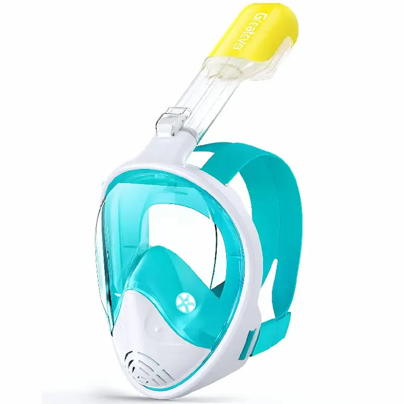 Greatever G1 Full Face Snorkel Mask white green