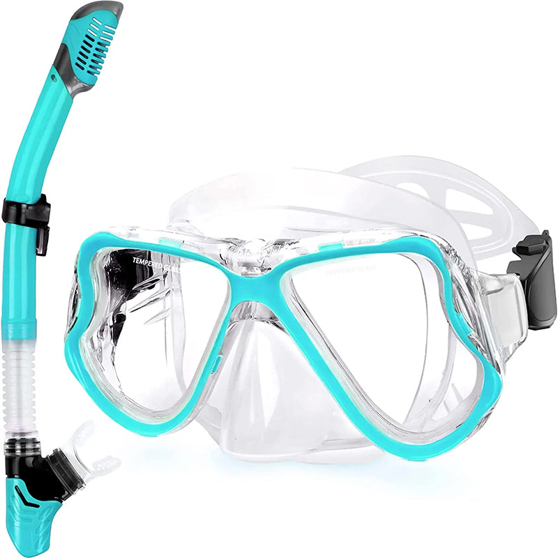 Greatever Green Clasic Exploration Dry Snorkel Set