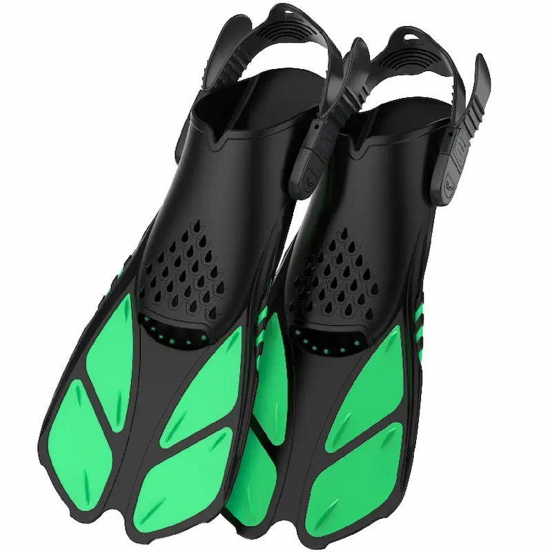 Greatever Green Snorkel Fins