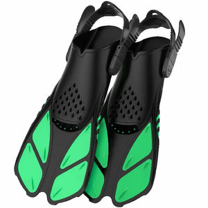 Greatever Green Snorkel Fins