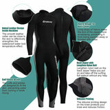 Greatever Men_s Wetsuits Black Gray Key Feature