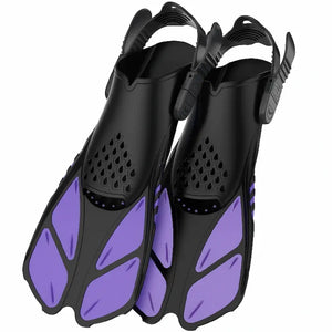Greatever Purple Snorkel Fins