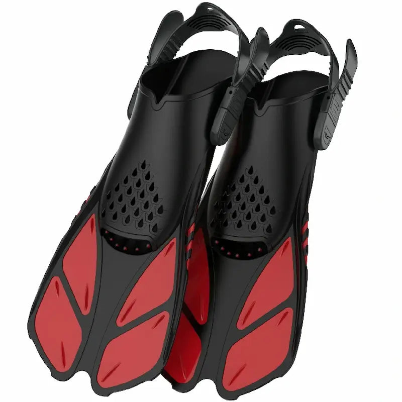 Greatever Red Snorkel Fins