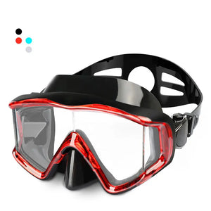 Greatever Red Tri Lens Diving Goggles-Halo