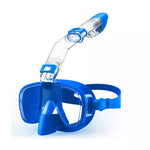 Greatever Transparent Blue G3 Half Face Snorkel Mask