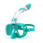 Greatever Transparent Green G3 Half Face Snorkel Mask