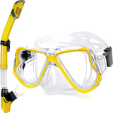 Greatever Yellow Clasic Exploration Dry Snorkel Set