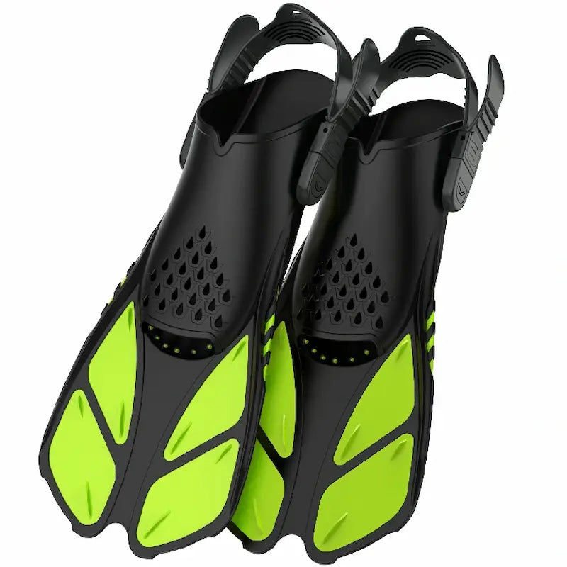 Greatever Yellow Green Snorkel Fins