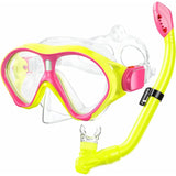 Greatever Yellow Pink Kids Snorkel Set